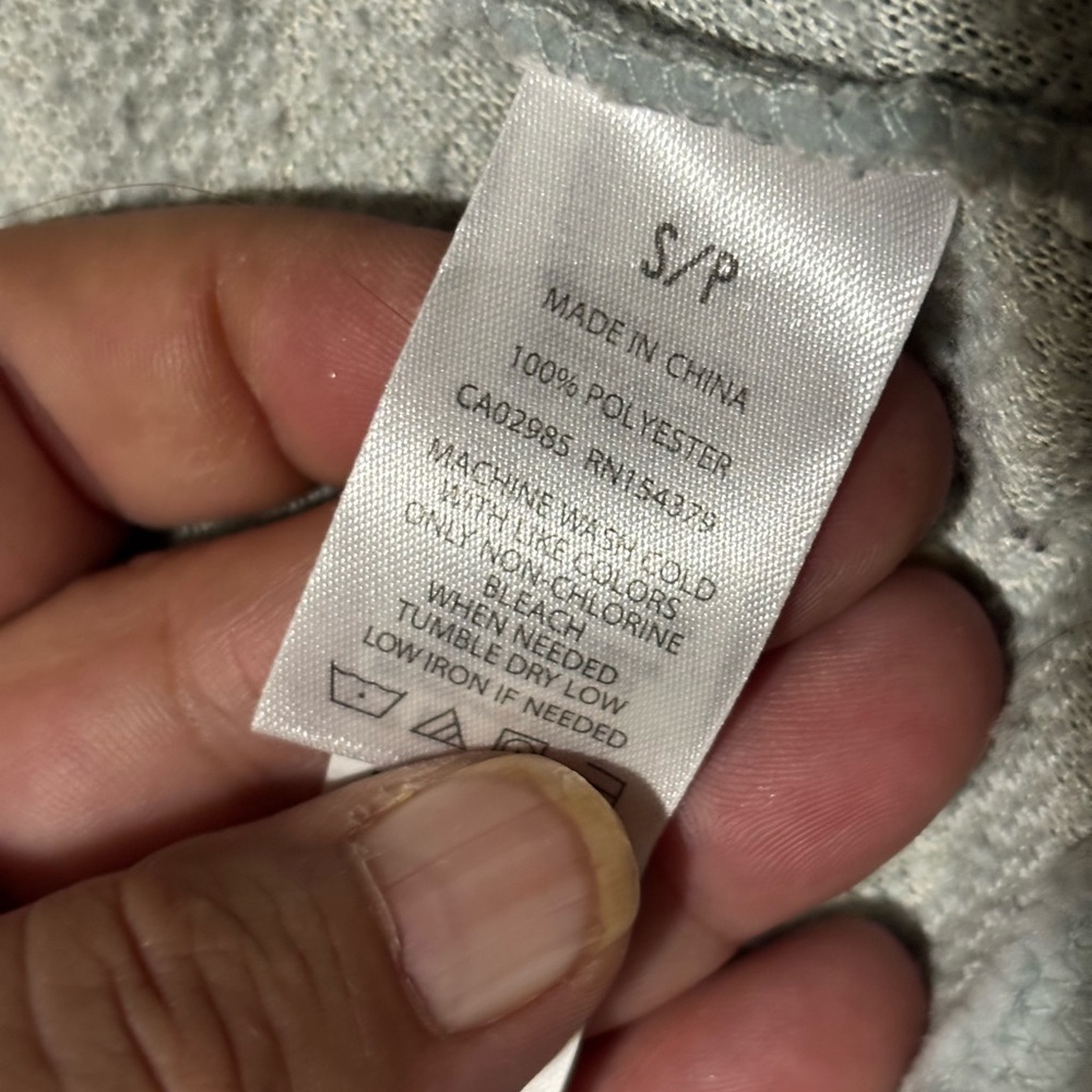 Aeropostale Light Blue Teddy Jacket small - Picture 9 of 10